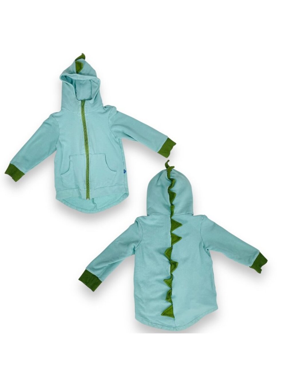 Kickee Pants Toddler Bamboo Dinosaur Spike Hooded Zipper Jacket 2T / 3T
